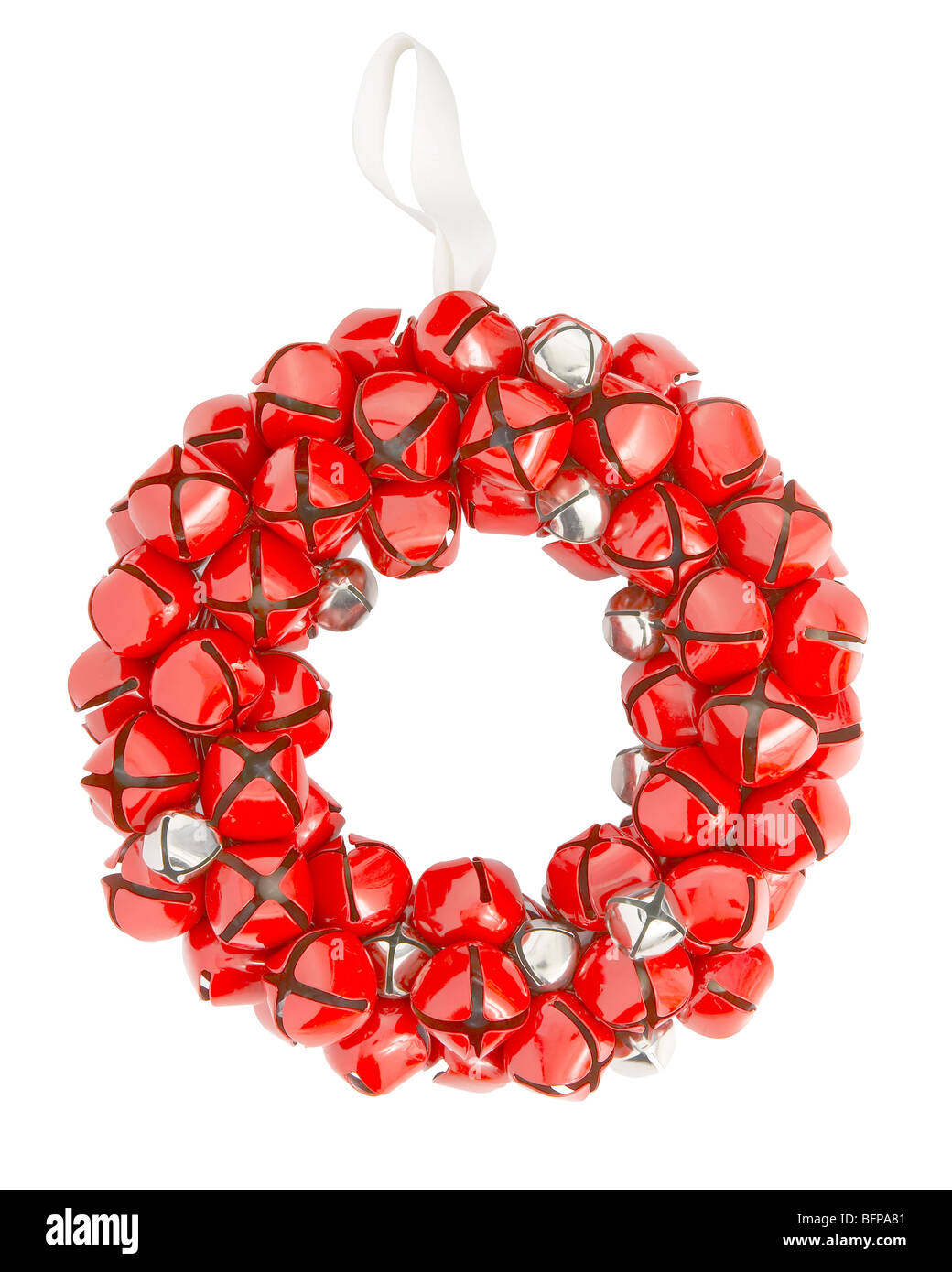 Holiday decor, sleigh Campana corona Foto Stock