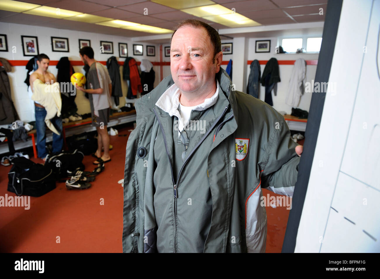 Bristol City FC Manager Gary Johnson a Ashton Gate Marzo 2008 Foto Stock Bristol City FC Manager Gary Johnson a Ashton Gate Marzo 2008 Foto Stock