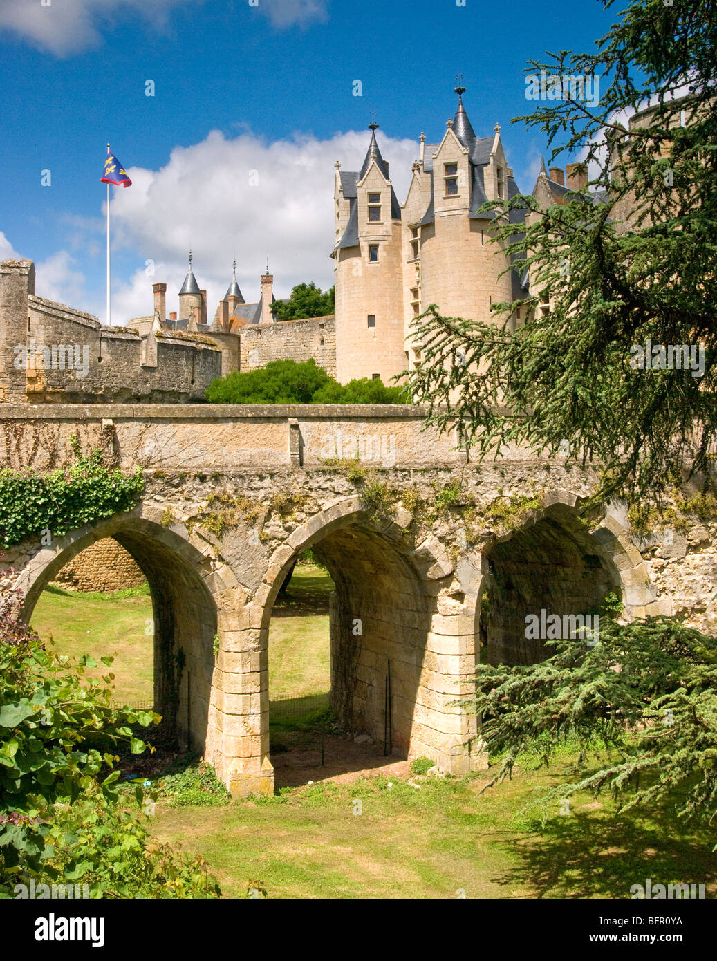 Chateau 'Montreuil Bellay' Foto Stock