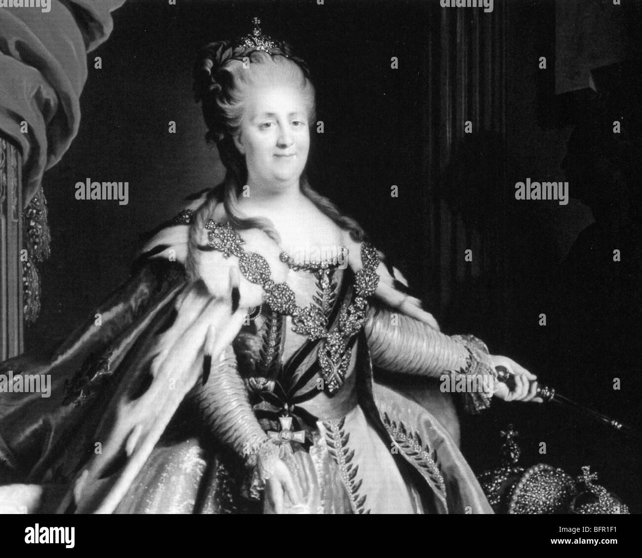 Caterina la Grande (1729-1796) imperatrice di Russia Foto Stock