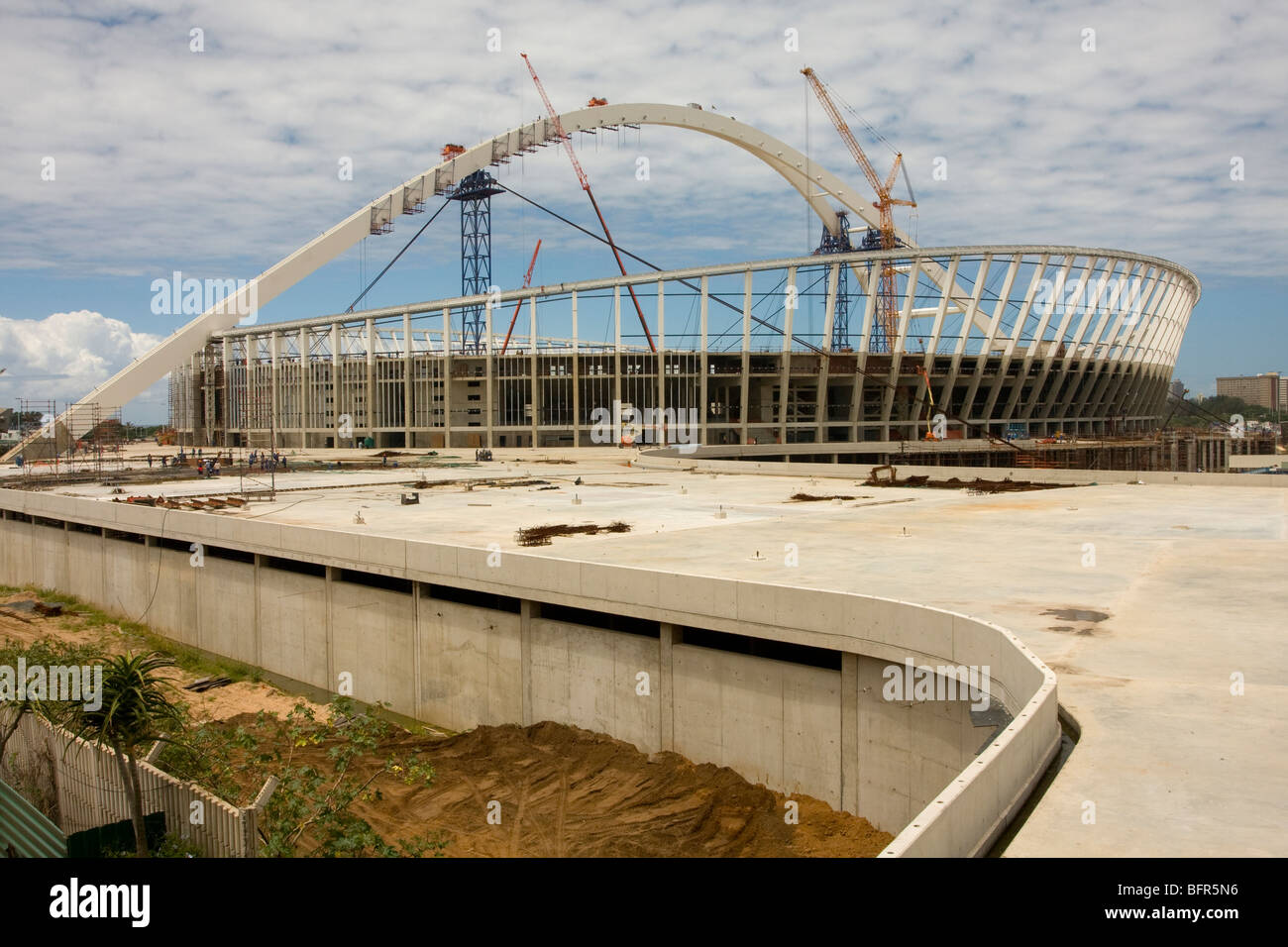 Durban è di nuovo Re Senzangakhona stadio che ospiterà la Coppa del Mondo FIFA 2010 semi-finale. Foto Stock