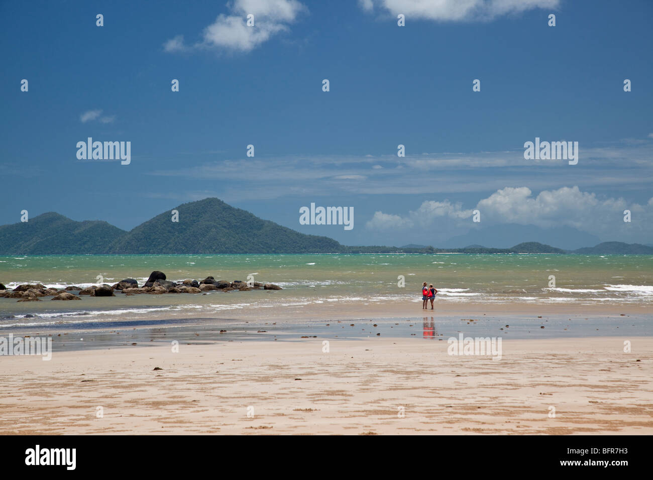 La Mission Beach, vicino a Cairns, Queensland, Australia Foto Stock