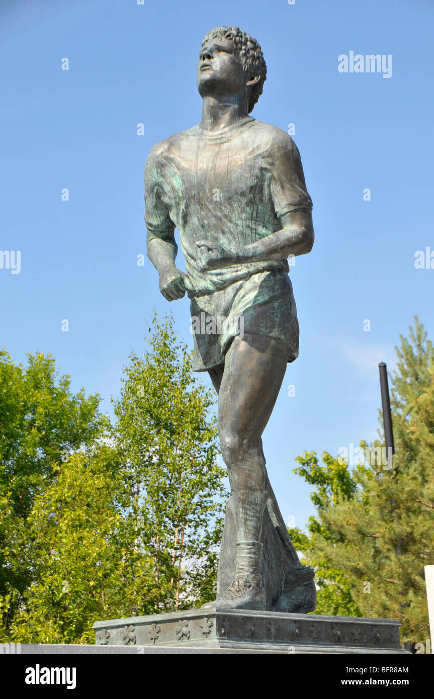 Terry Fox un monumento a Thunder Bay Ontario Canada Foto Stock