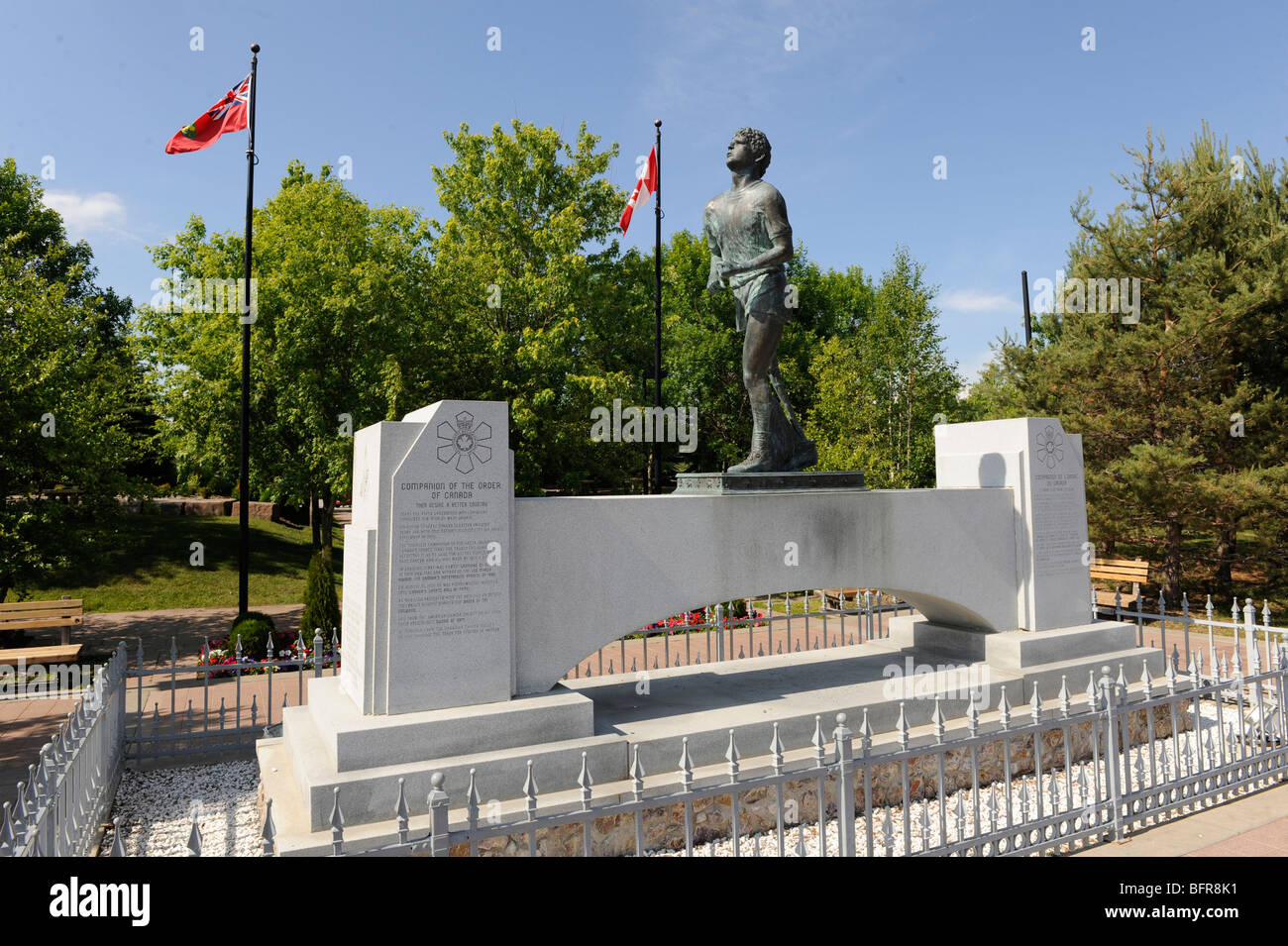 Terry Fox un monumento a Thunder Bay Ontario Canada Foto Stock