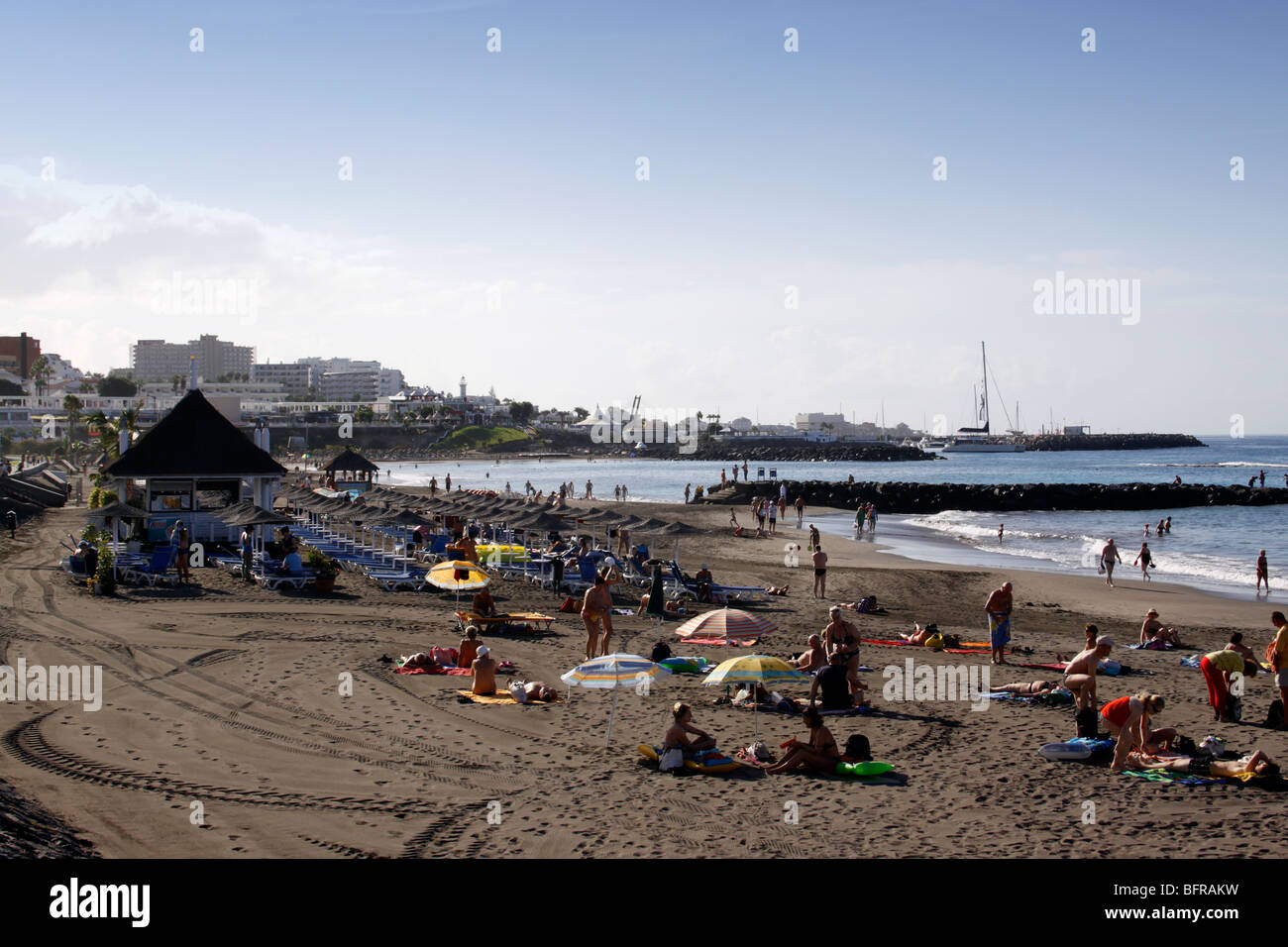 NOSTALGICA PLAYA DE FANABE. COSTA ADEJE TENERIFE. ISOLE CANARIE. 2009 Foto Stock