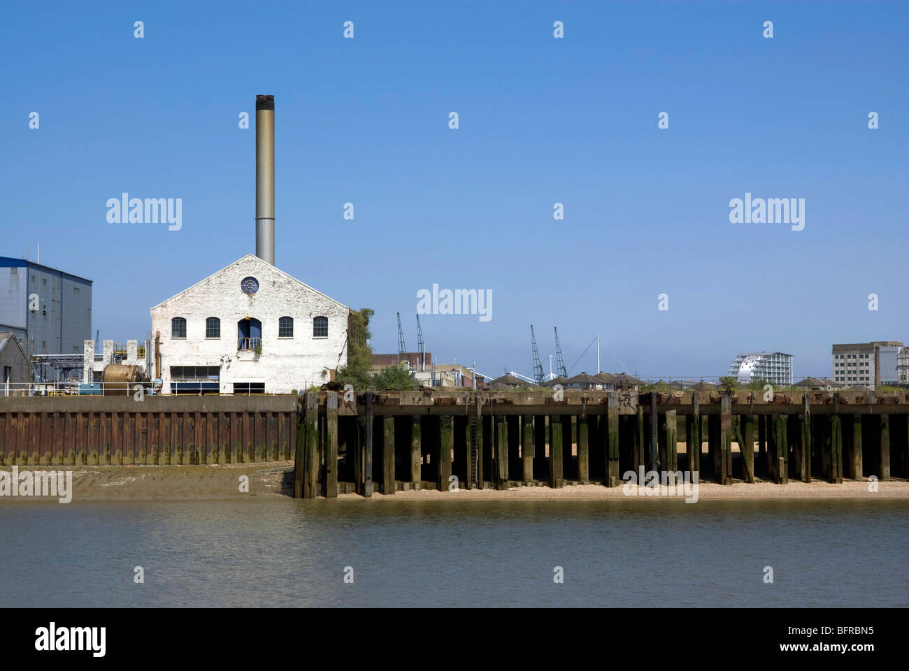 Il Tamigi Dockland area Foto Stock