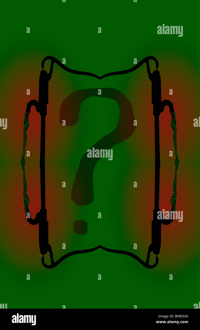 Si tratta di una immagine che è iniziato con due scatti, uno di versare acqua e un colpo di una pompa nel mezzo di un campo di fagioli. Foto Stock
