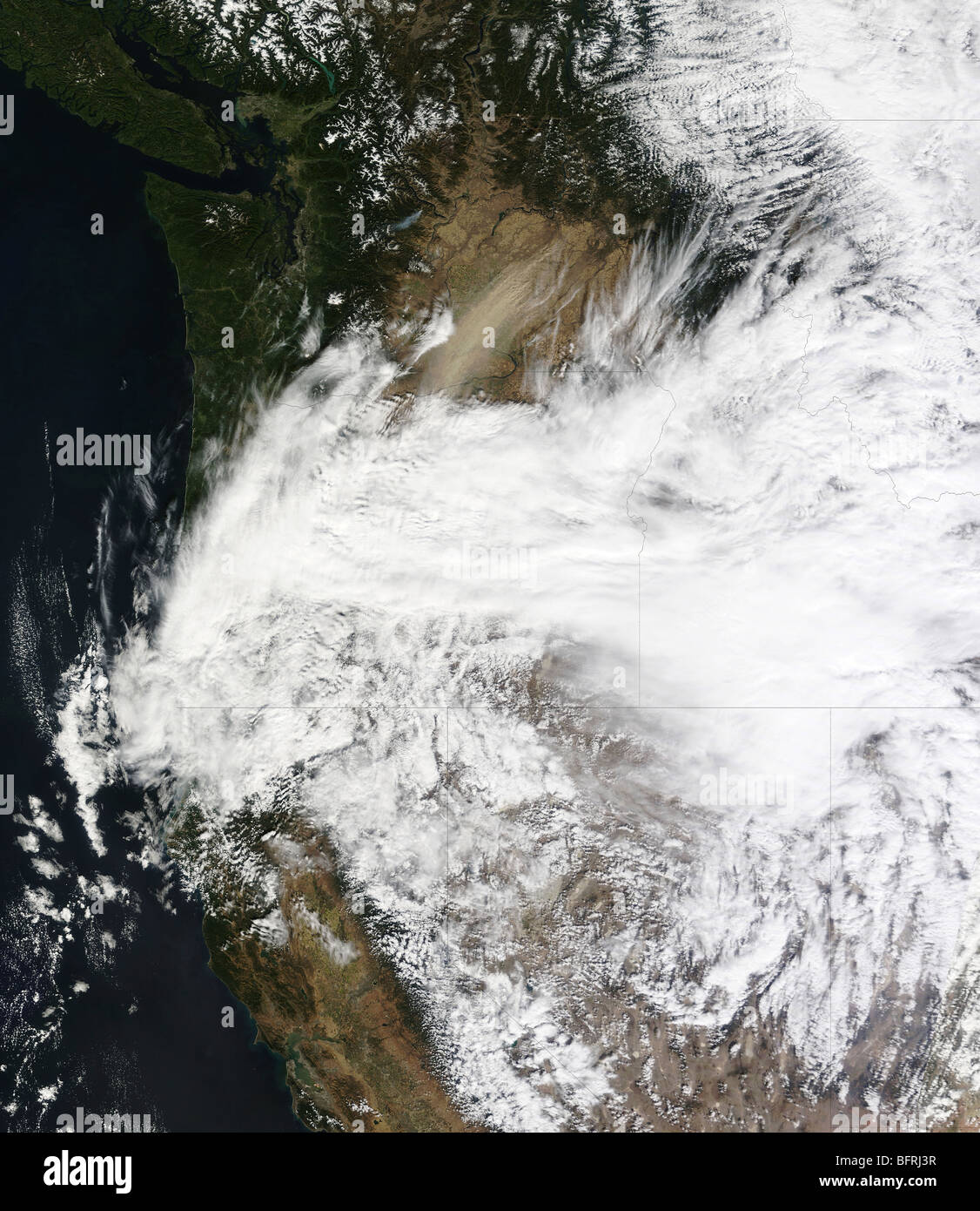 Tempesta di polvere in Eastern Washington, Stati Uniti d'America. Foto Stock