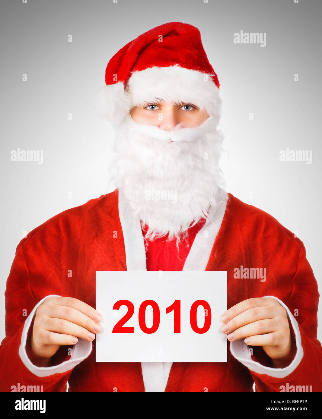 Babbo Natale 2010 concetto ritratto. Foto Stock