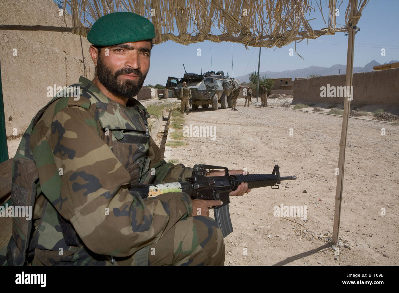 Soldati afgani (ANA, esercito nazionale afghano) Foto Stock