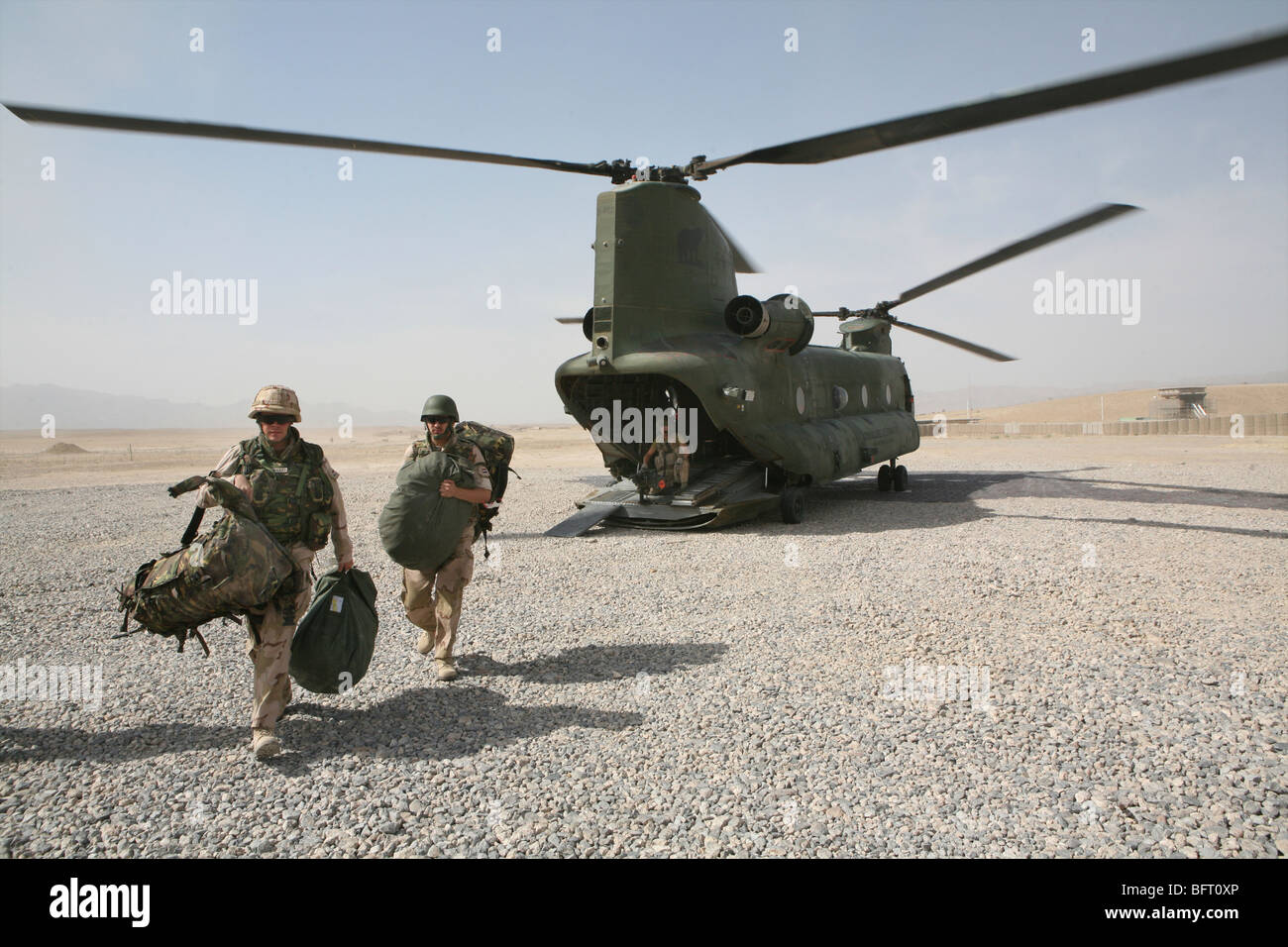 Truppe olandesi in Afghanistan (Uruzgan) Foto Stock