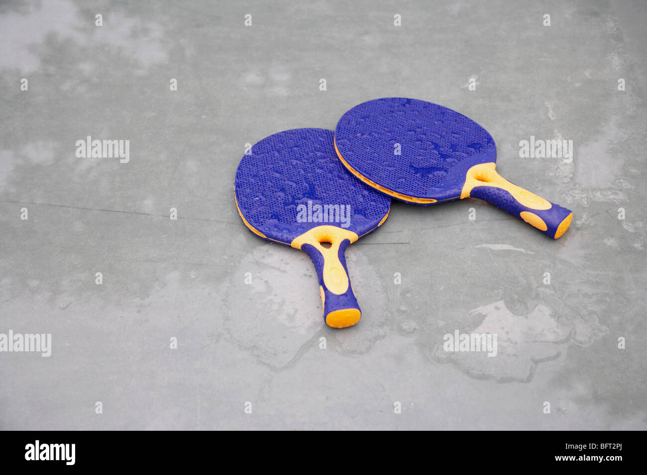 Ping Pong pagaie Foto Stock