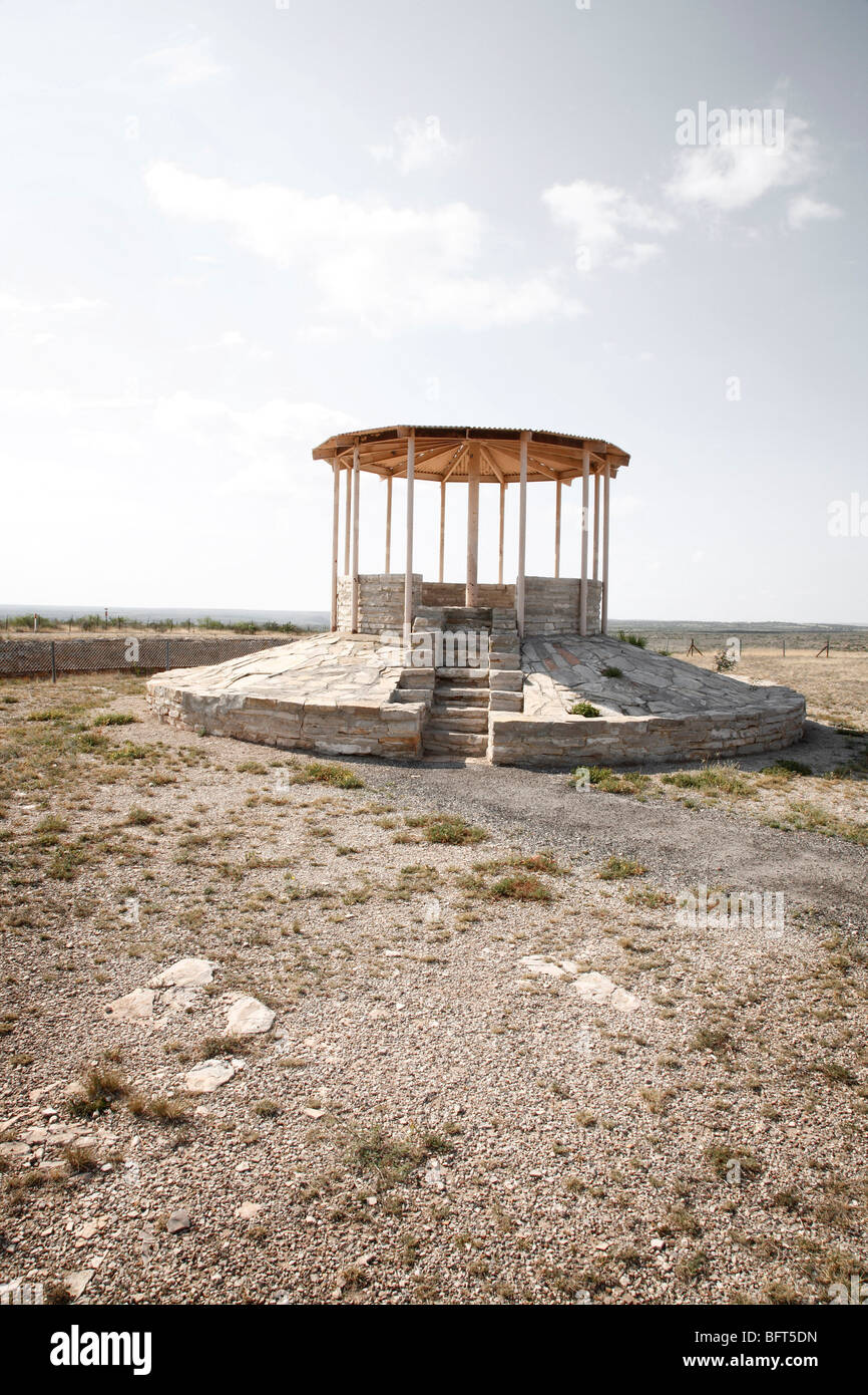 Torre di vedetta sopra il fiume Pecos, Texas, Stati Uniti d'America Foto Stock