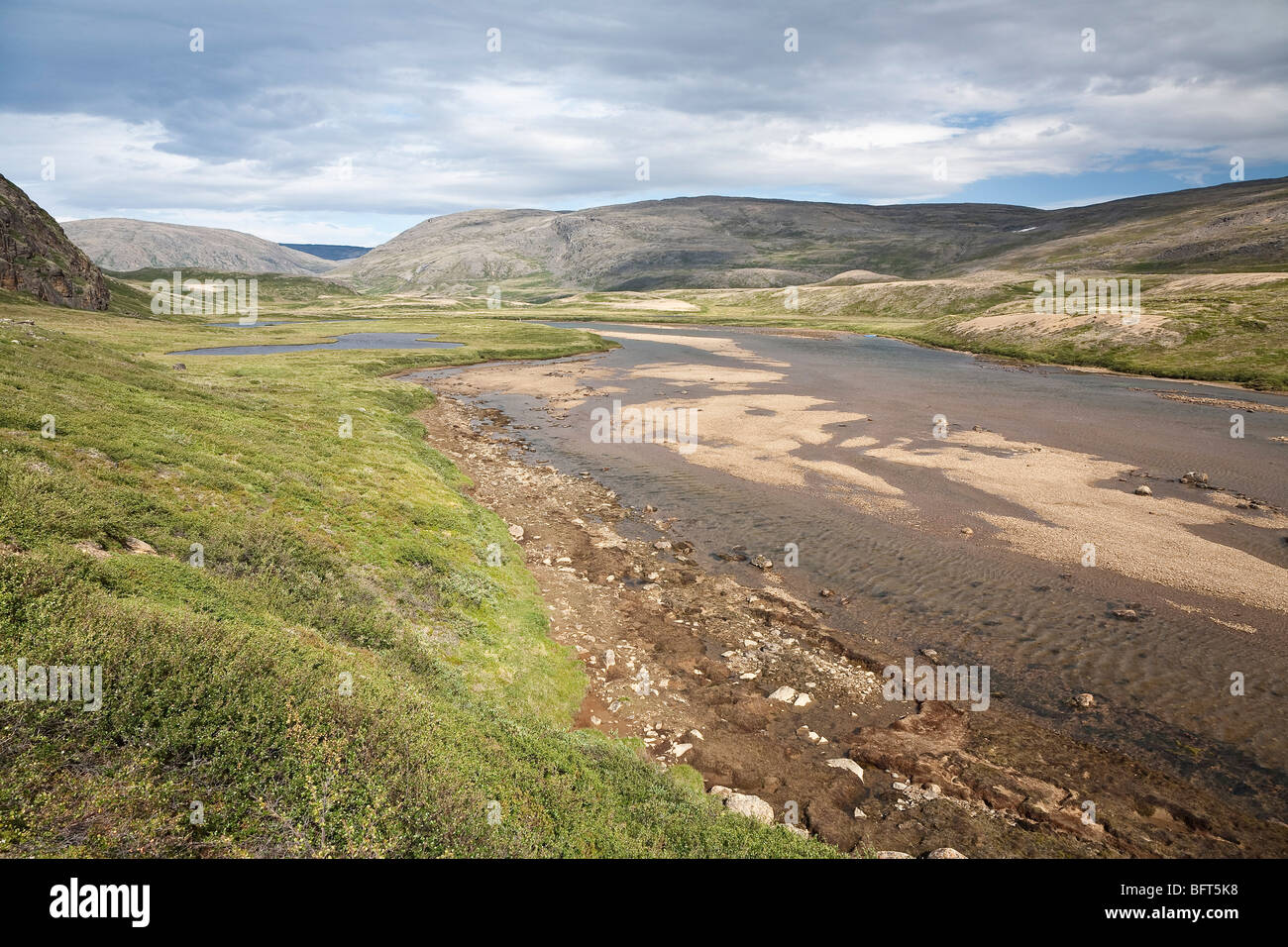 Soper River, Katannilik parco territoriale Riserva, Isola Baffin, Nunavut, Canada Foto Stock