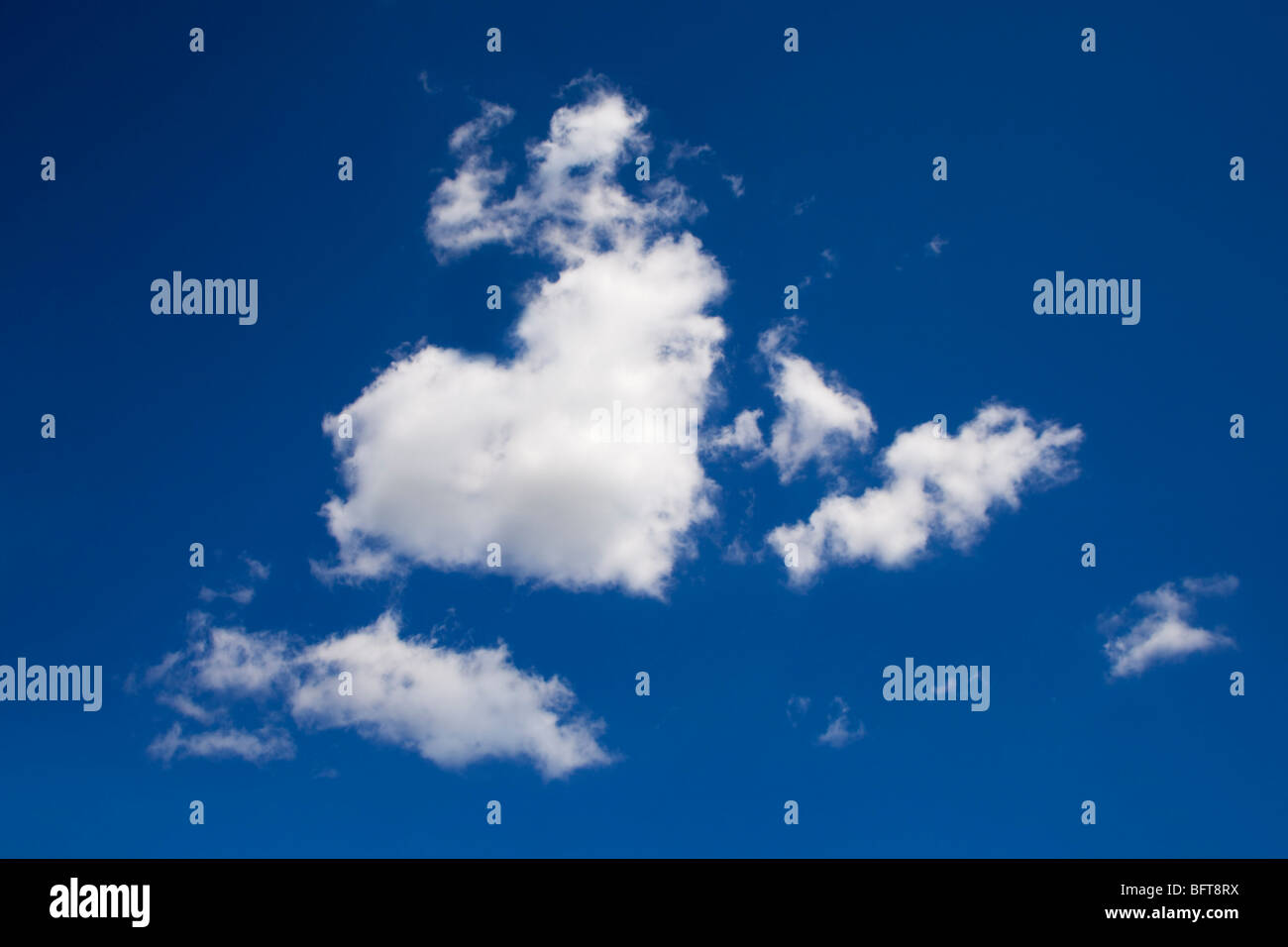 A forma di cuore ad Cloud Foto Stock