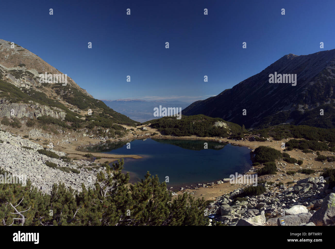 Muratovo lago, montagna Pirin, Bulgaria, Penisola balcanica Foto Stock