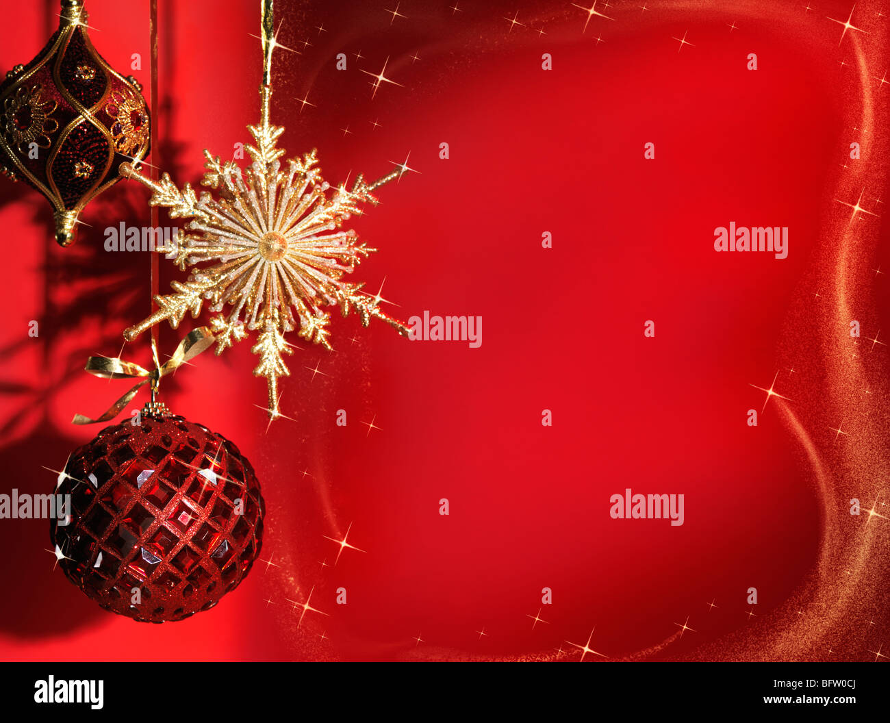 Splendido Natale decorazione artistica vita ancora sullo sfondo Foto Stock