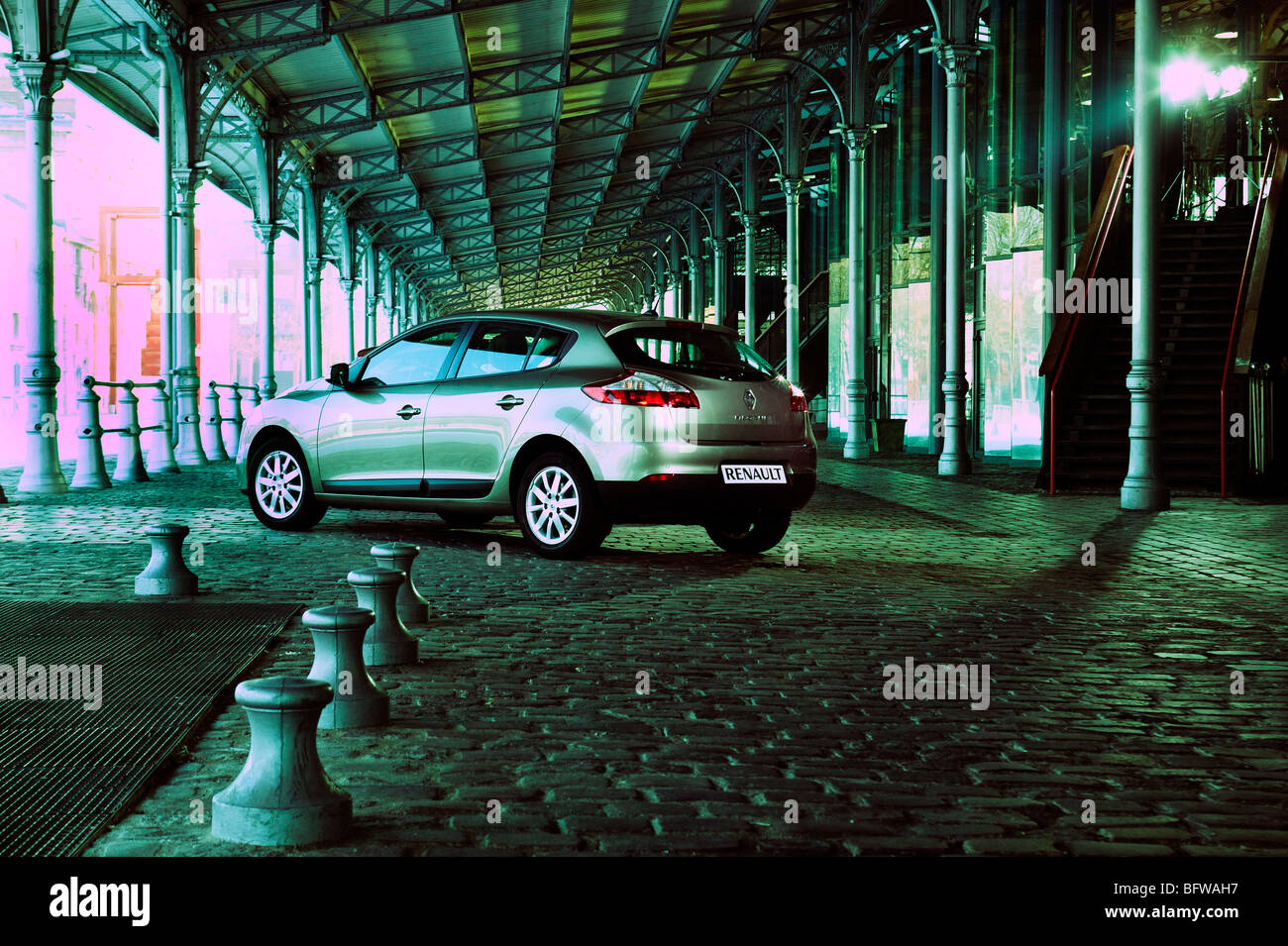 Renault Megane Sedan a Parigi modello 2009 Foto Stock