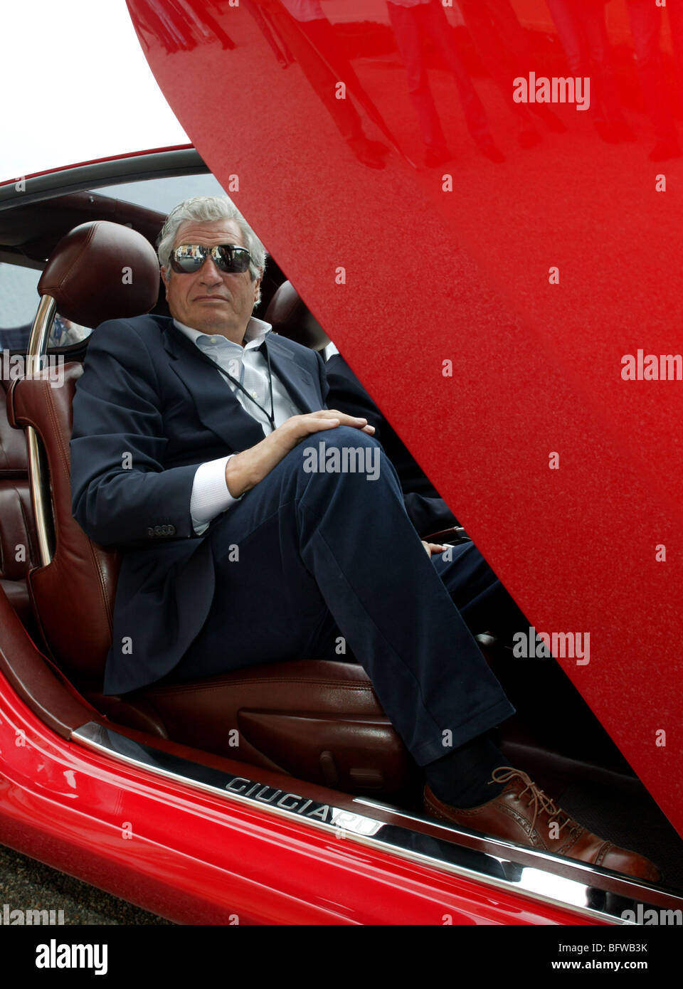 Giorgetto Giugiaro fotografato a Brera prototipo 2003 Foto Stock