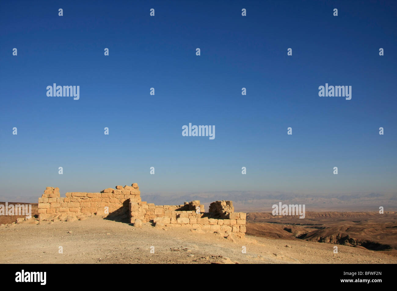 Israele Negev, Kasra fortezza sull'antico percorso di incenso, un sito del Patrimonio Mondiale Foto Stock