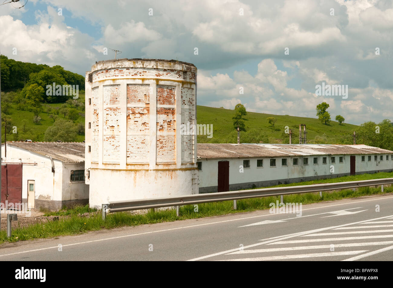 La fabbrica in Romania Rupea Europa orientale Foto Stock