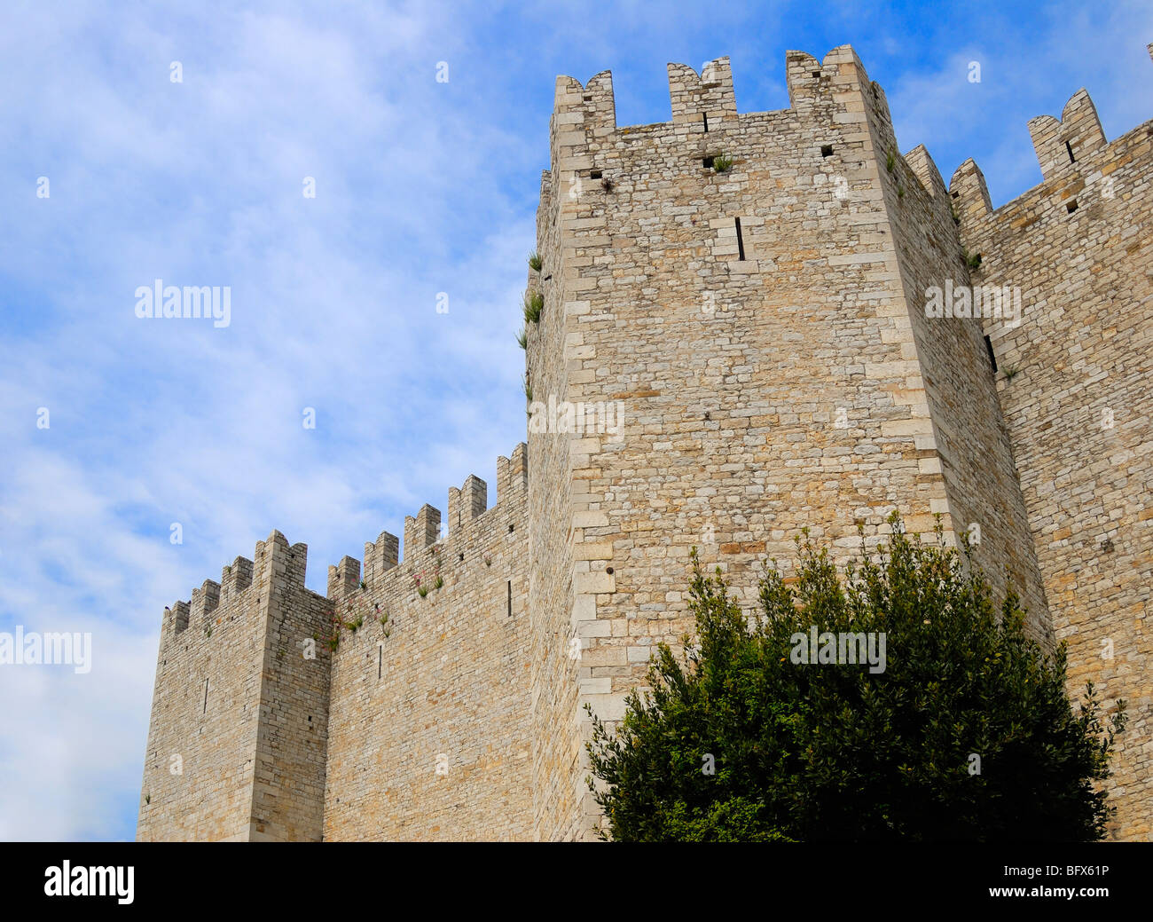 Prato, Toscana, Italia. Castello dell Imperatore (castello, 13thC) Foto Stock