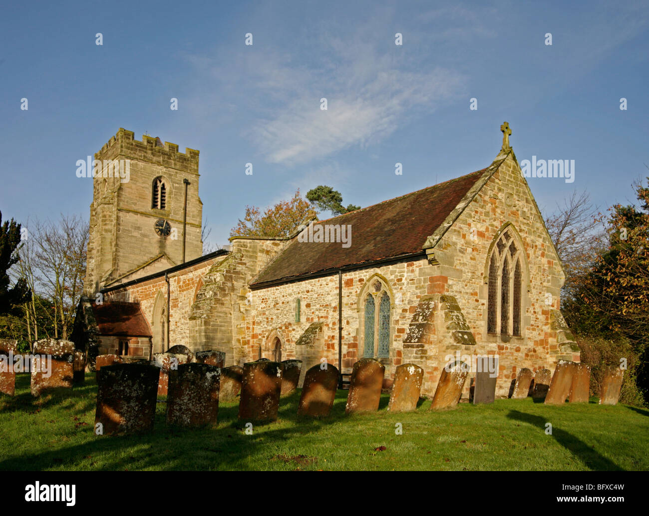 La chiesa di Saint Gregory, Offchurch, Warwickshire Foto Stock