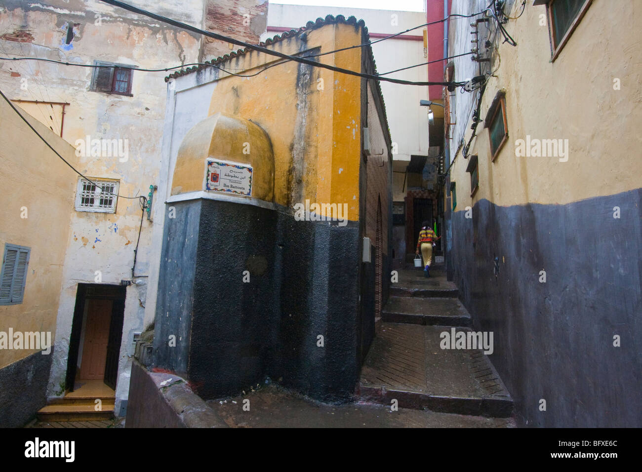 Tomba di Ibn Battuta a Tangeri Marocco Foto Stock