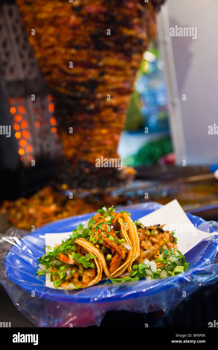 Tacos al Pastore della Zona Rosa di Città del Messico Foto Stock