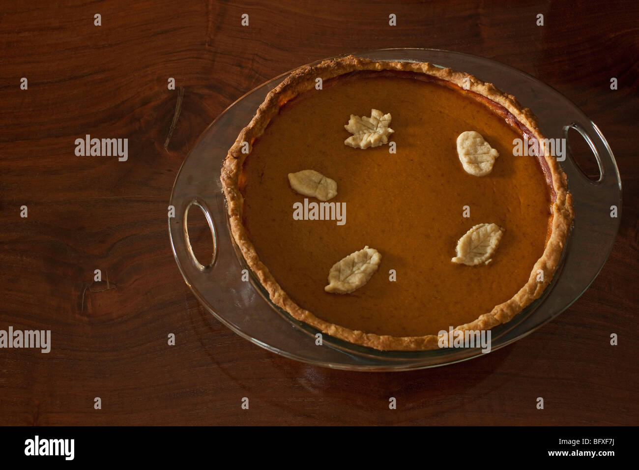 Torta di zucca Foto Stock
