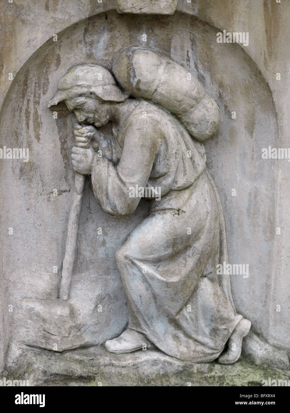 John Bunyans grave autore dei pellegrini progredire al Bunhill Burial Ground City Road Londra Inghilterra Foto Stock