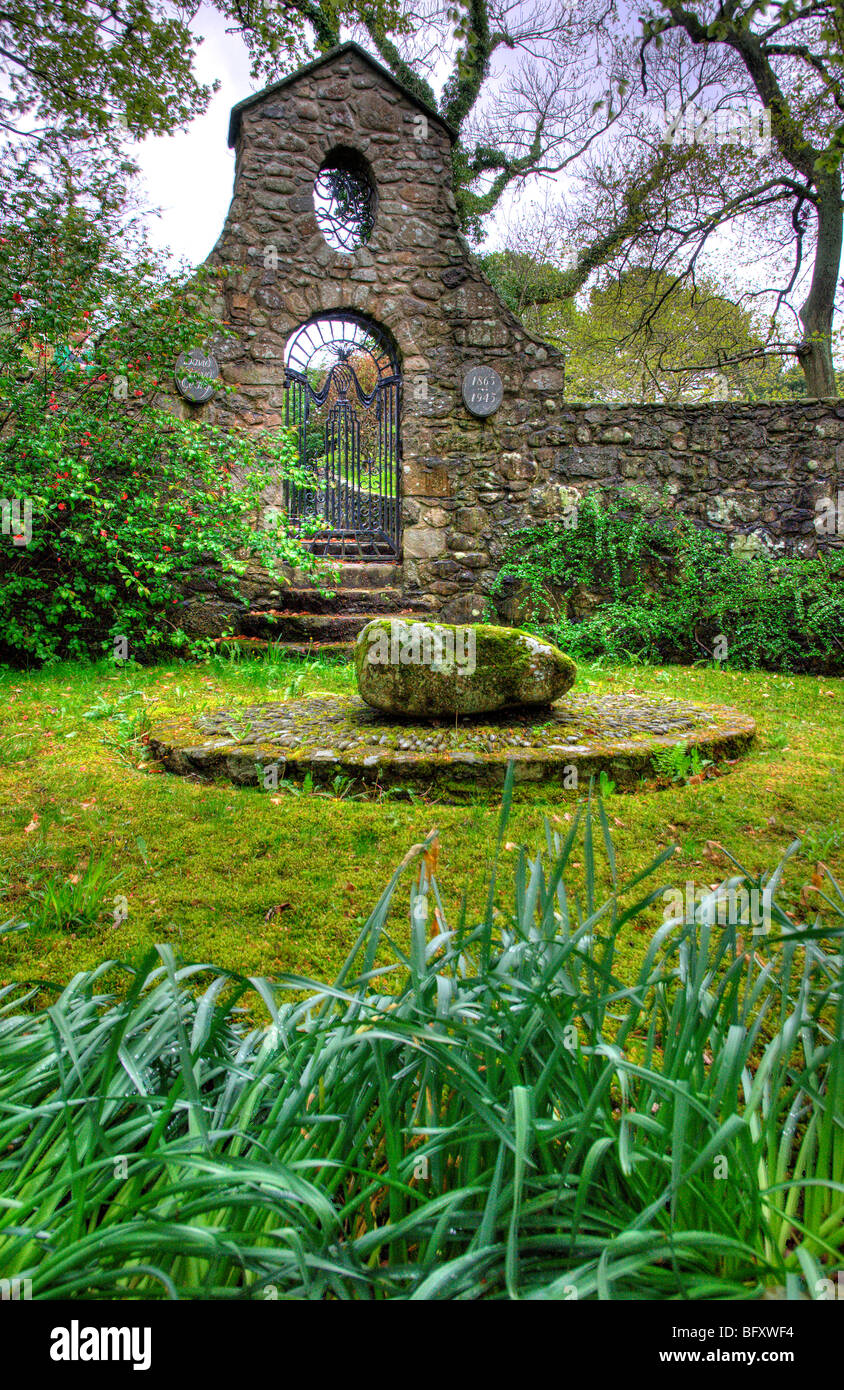 Lloyd George's grave a Llanystumdwy Galles del Nord Foto Stock