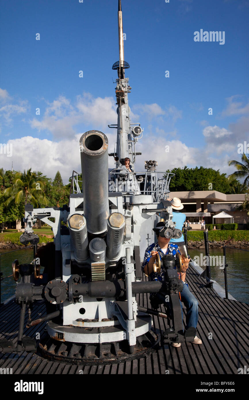 USS Bowfin Museum, Pearl Harbor, Oahu, Hawaii Foto Stock