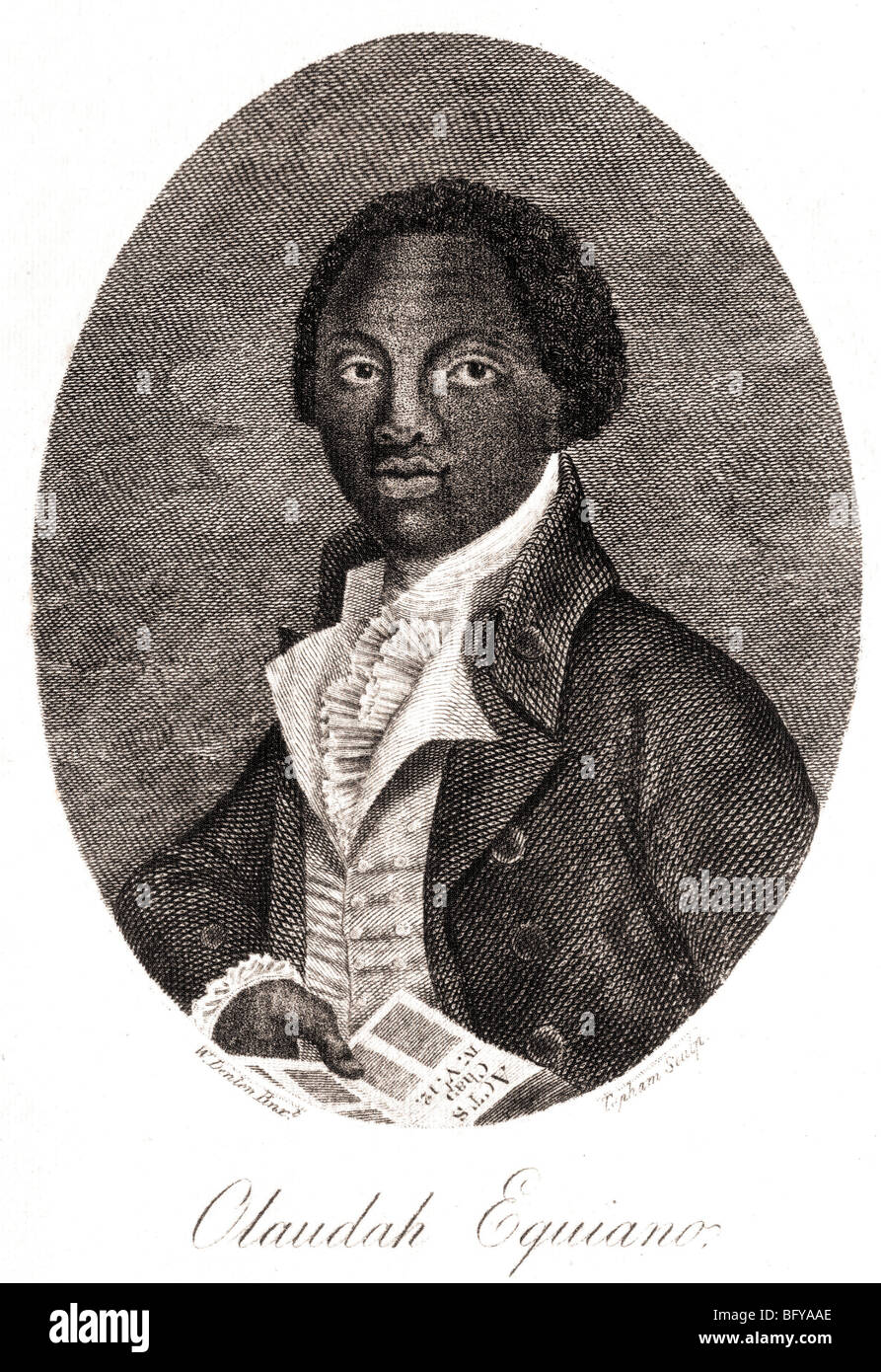 OLAUDAH EQUIANO aka Gustavo Vassa (1745-1797). Prominente anti-schiavitù diruttori dopo aver acquistato la propria libertà Foto Stock