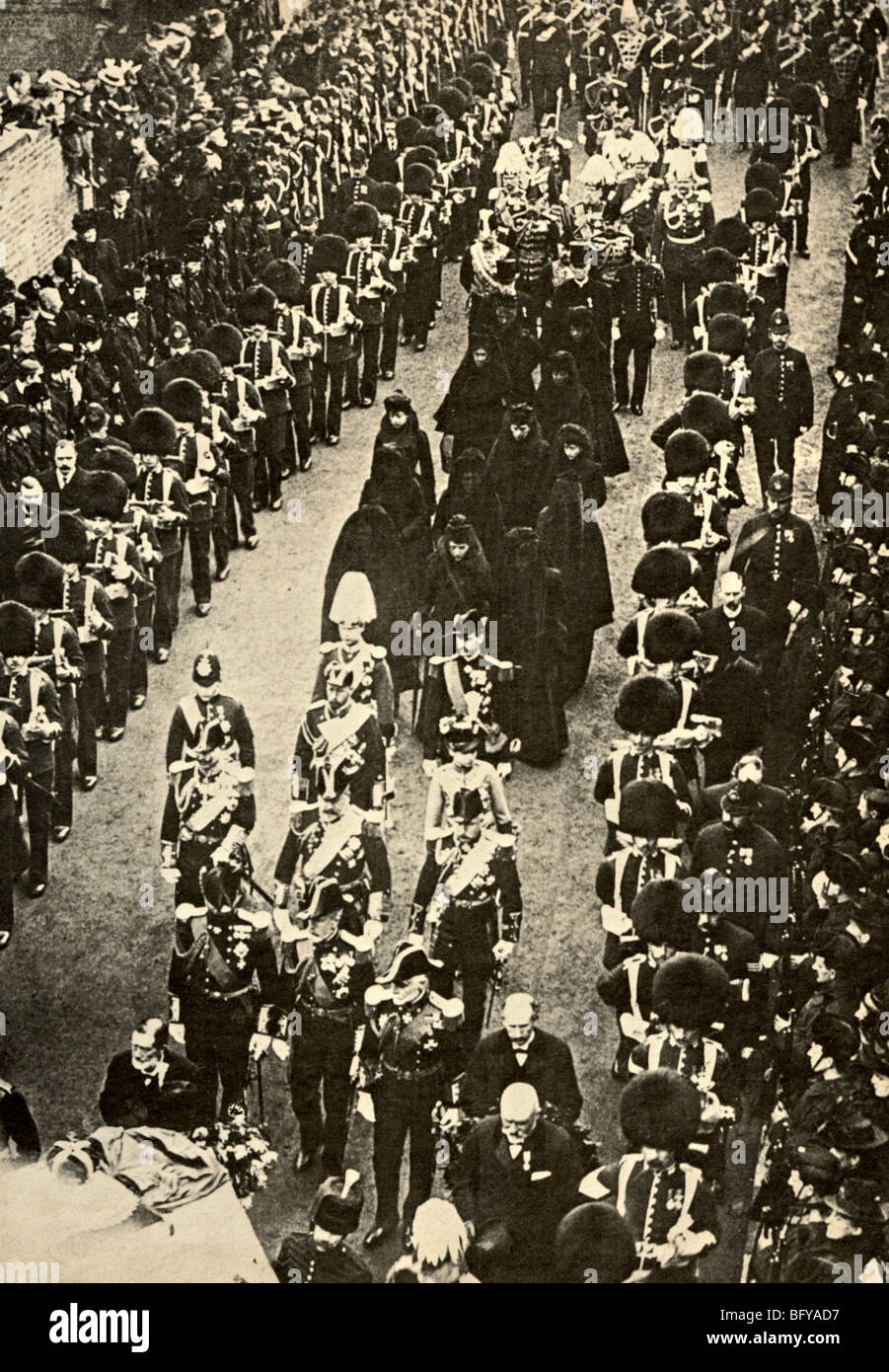 Funerale della regina Victoria 1901 Foto Stock