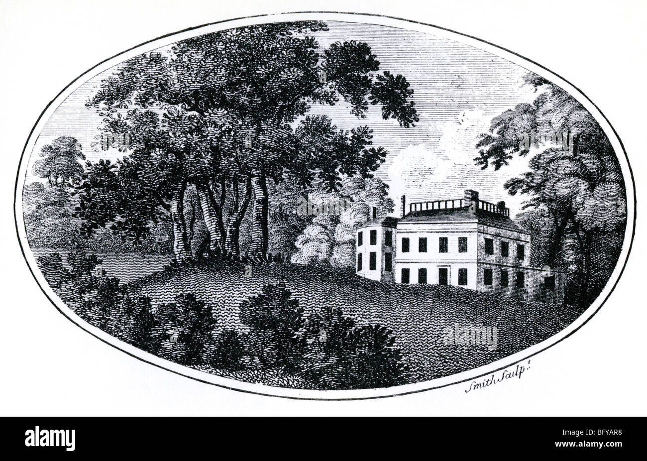 WILLIAM PITT statista inglese (1759-1806) Holwood House nel Kent era il suo paese home Foto Stock