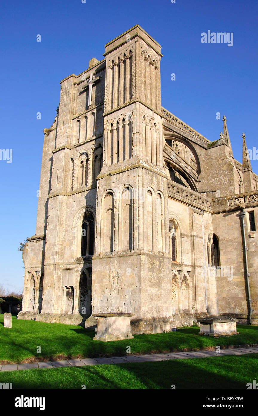Malmesbury Abbey, Malmesbury, Wiltshire, Inghilterra, Regno Unito Foto Stock
