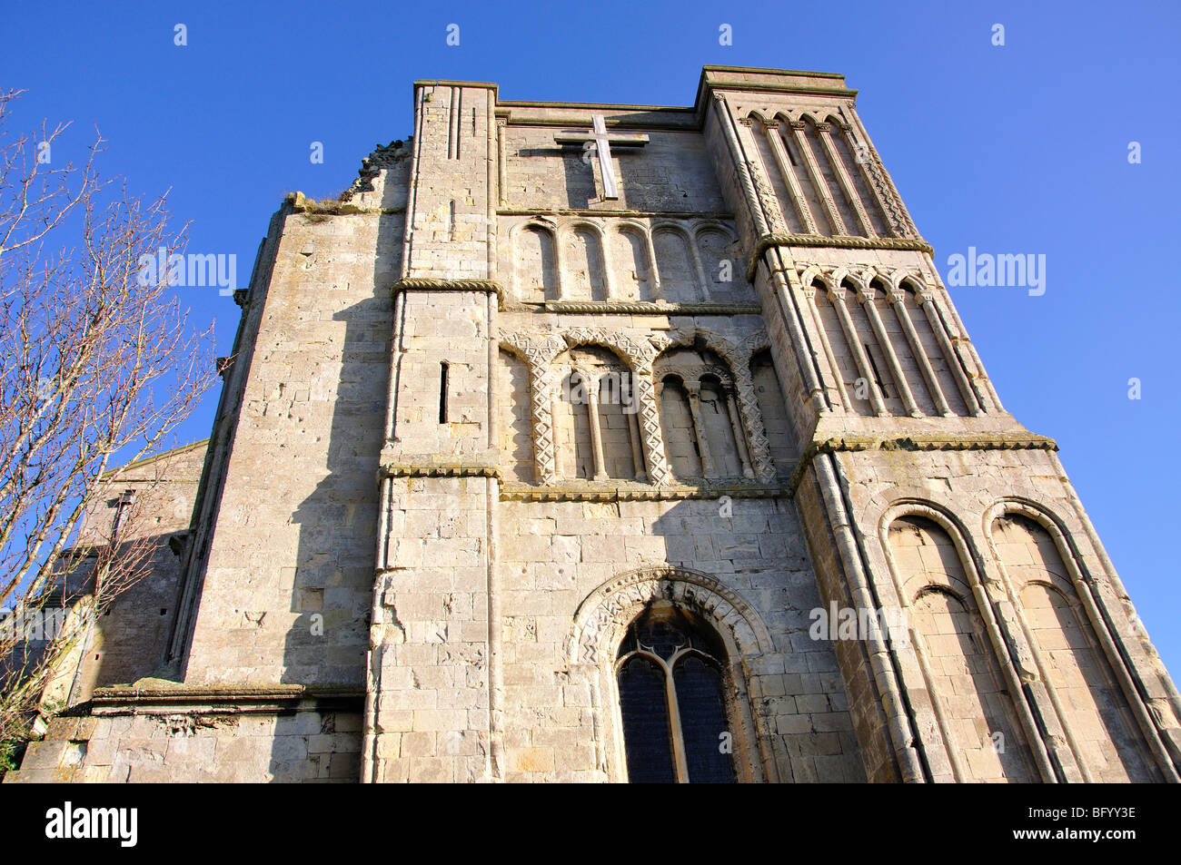 Malmesbury Abbey, Malmesbury, Wiltshire, Inghilterra, Regno Unito Foto Stock