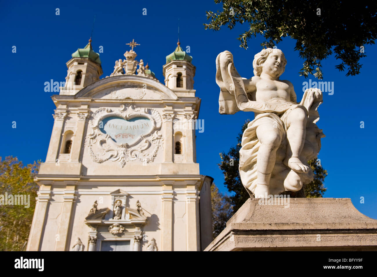 Santuario della Madonna della Costa, Sanremo, Imperia provincia, Italia Foto Stock