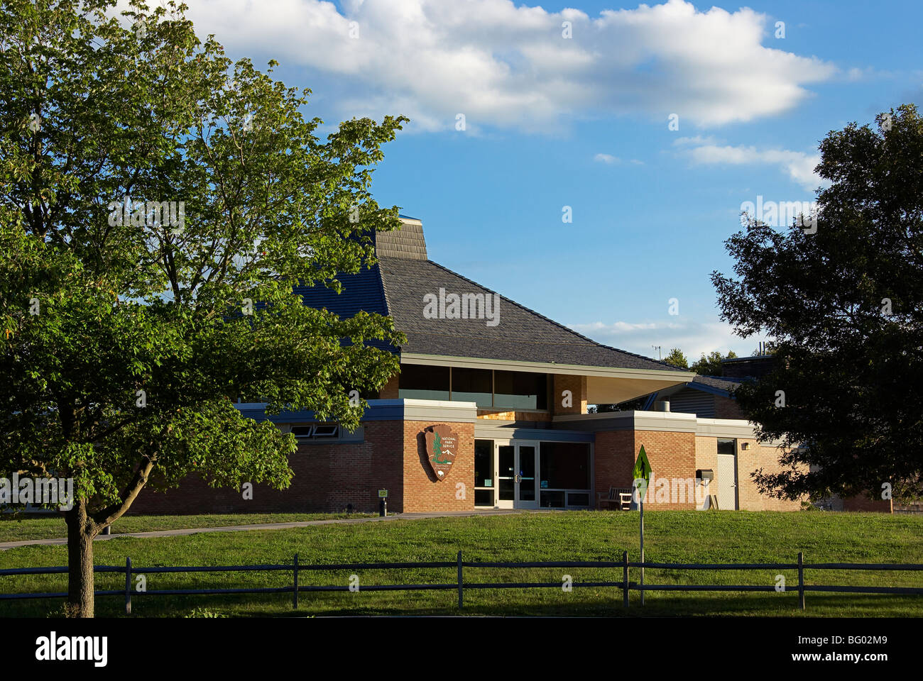 Sale Pond Visitor Center, a servizio del Parco Nazionale di Cape Cod National Seashore, Eastham, Cape Cod, Massachusetts, STATI UNITI D'AMERICA Foto Stock