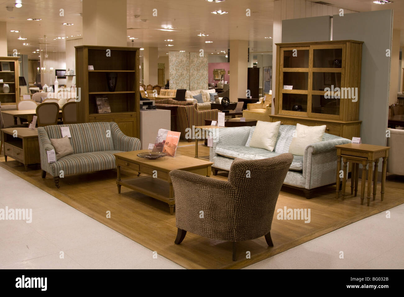 Sezione mobili John Lewis Flagship Department Store in Oxford Street Londra Foto Stock