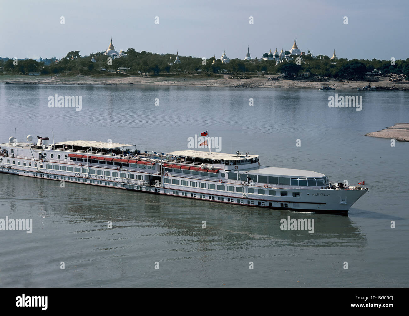 Strada di Mandalay crociera in Myanmar (Birmania), Asia Foto Stock