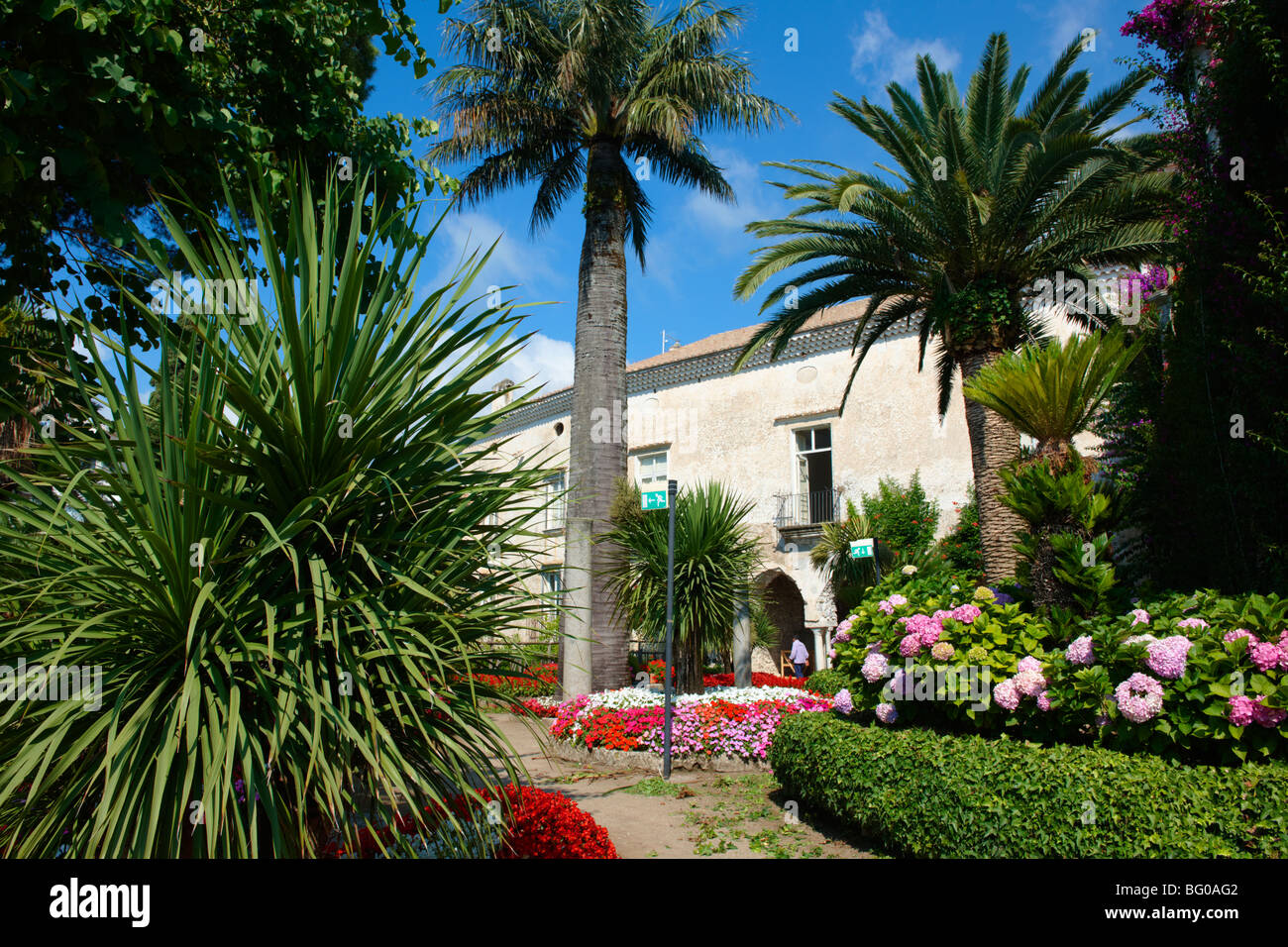 Villa Rufolo Giardini Italiani, Ravello. Costa Amalf, Italia Foto Stock