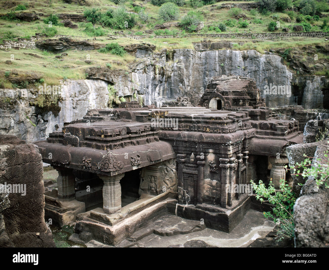 Cave 30, Ellora, Sito Patrimonio Mondiale dell'UNESCO, Maharashtra, India, Asia Foto Stock