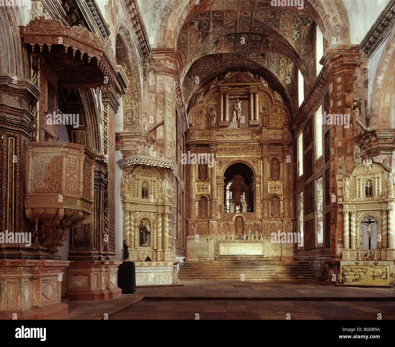 Chiesa di San Francesco, Old Goa, Sito Patrimonio Mondiale dell'UNESCO, Goa, India, Asia Foto Stock