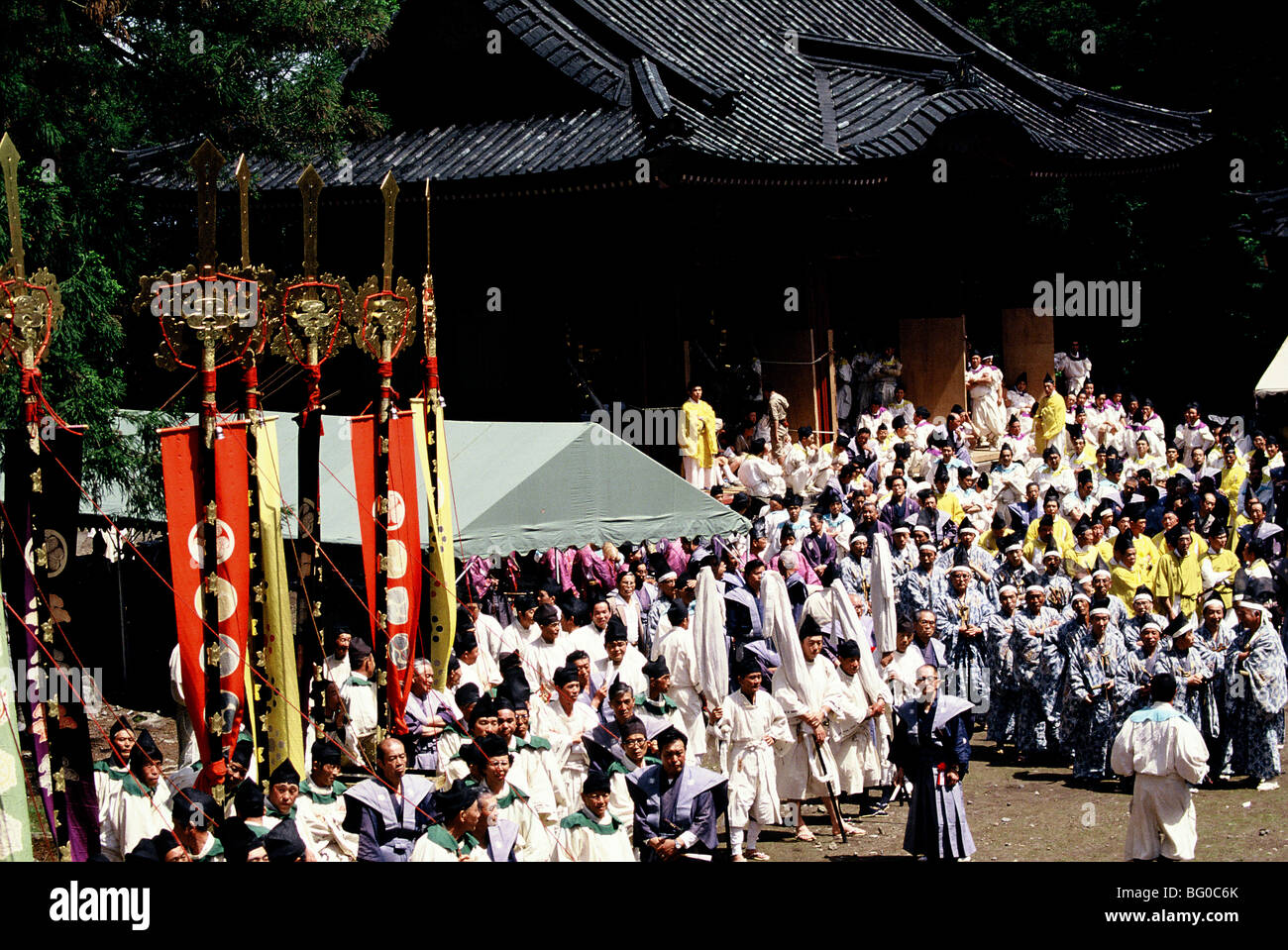 Il Samurai Festival presso il Santuario Toshogu, Nikko, Giappone, Asia Foto Stock