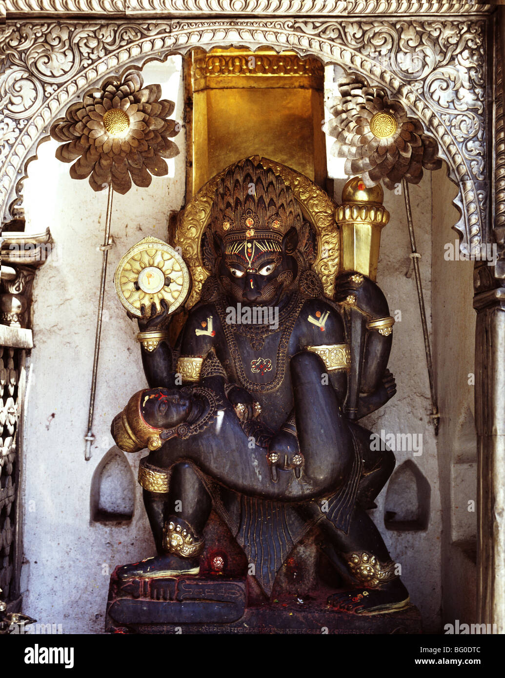 Narashima al Royal Palace di Bhaktapur, Nepal, Asia Foto Stock