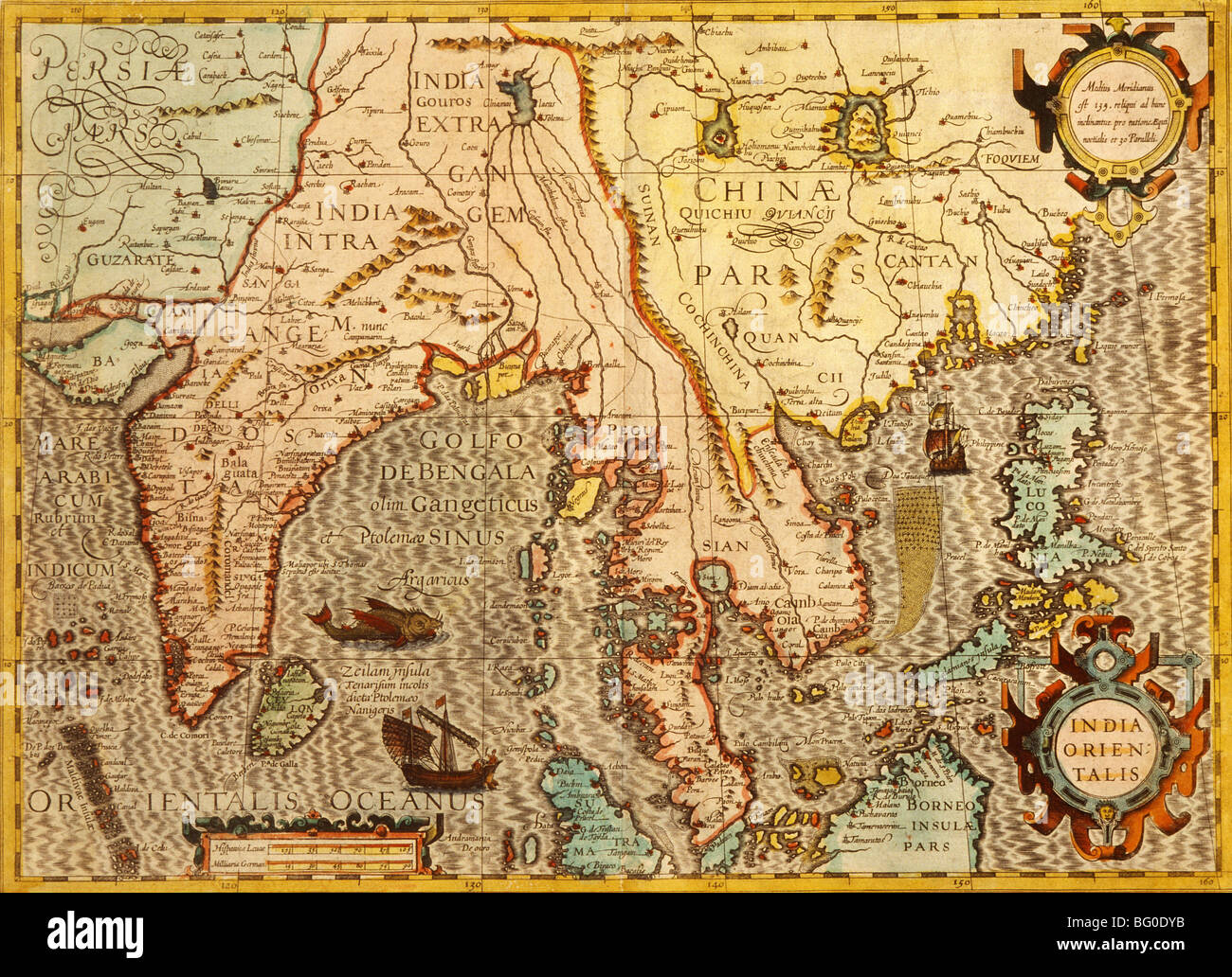 Vecchio programma dell'Asia Foto Stock