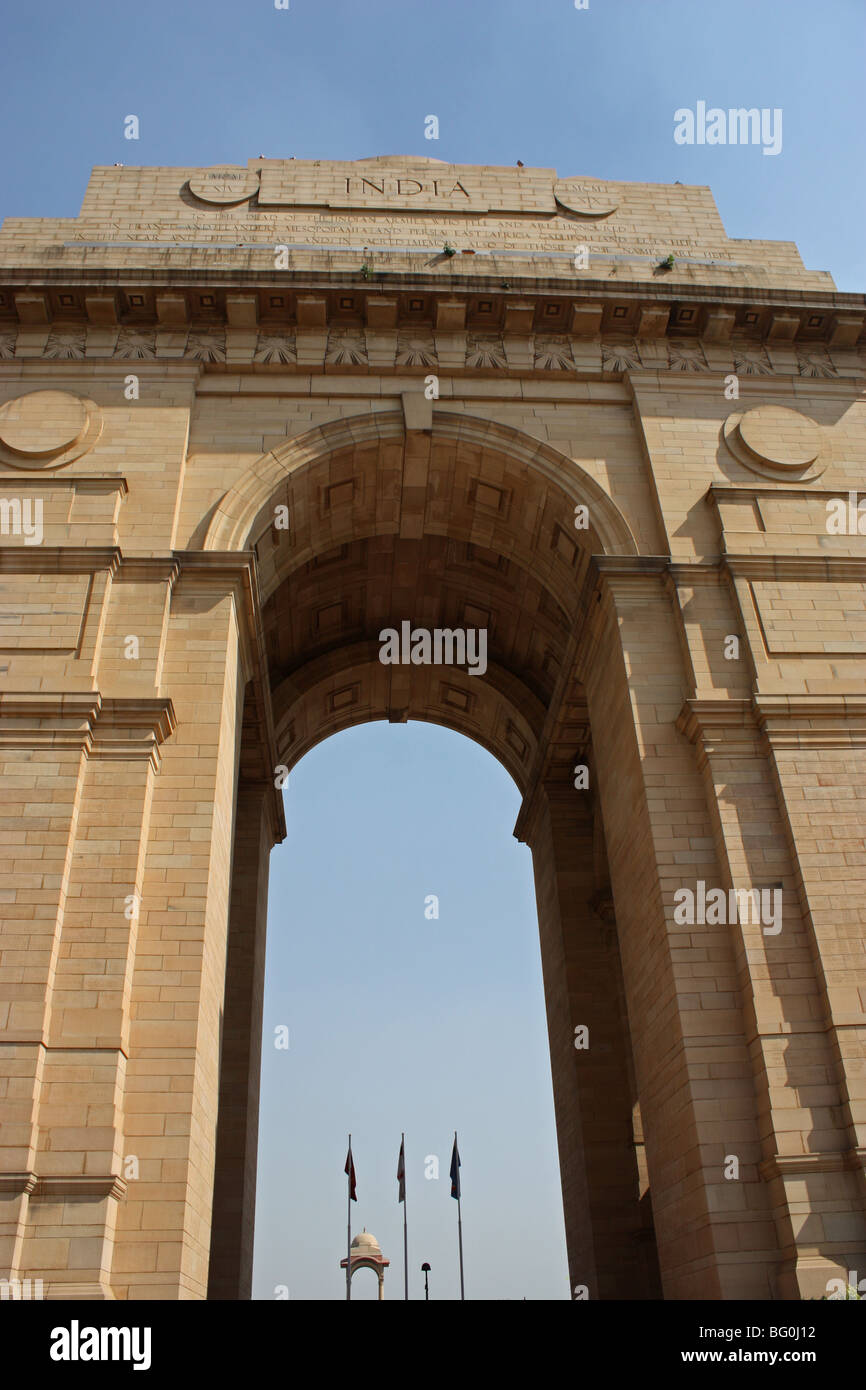 Vista di India Gate di Delhi, India Foto Stock