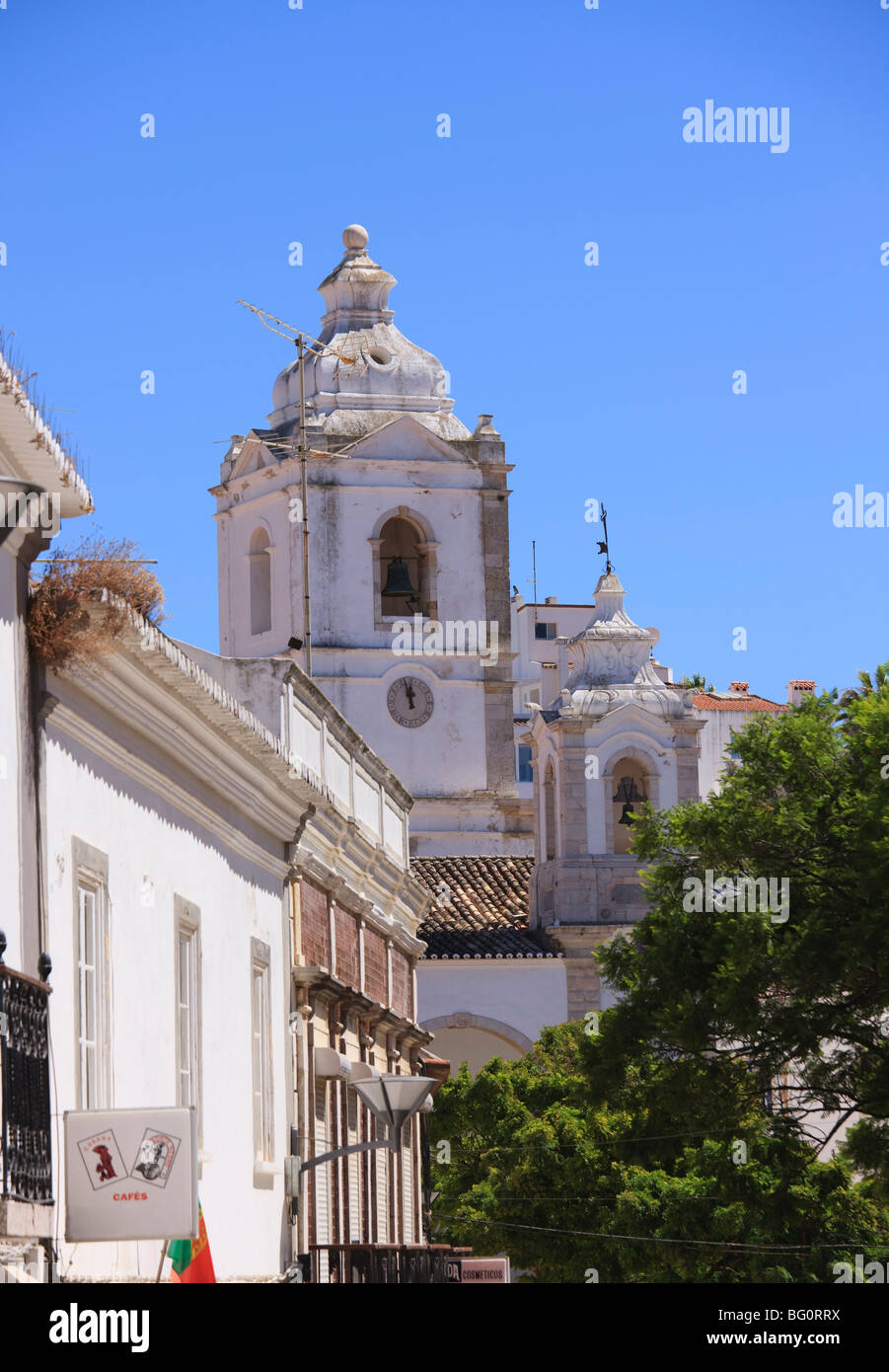 Igreja de Santo Antonio, XVIII secolo una chiesa barocca, Lagos, Algarve, Portogallo, Europa Foto Stock